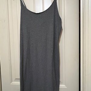 H&M Ribbed Gray Dress